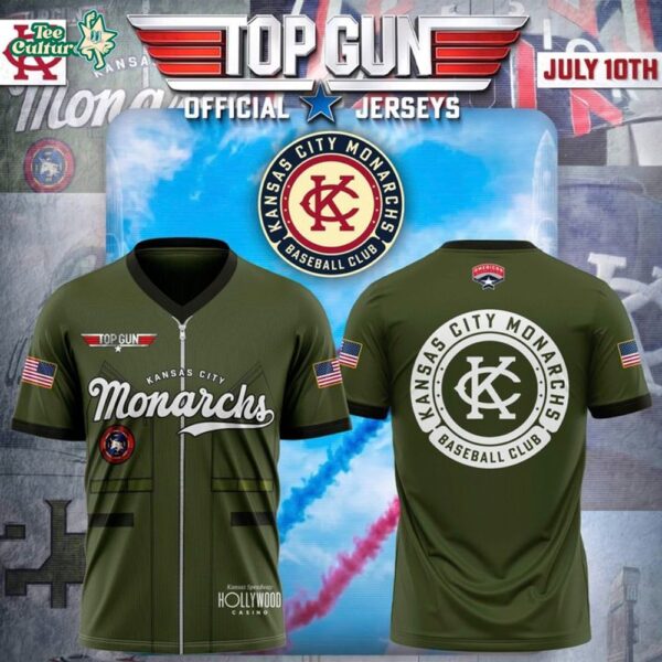 Kansas City Monarchs Top Gun Night 2026 Limited Edition Football Jersey