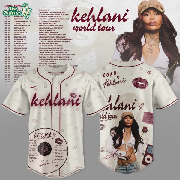 Kehlani World Tour 2026 Jersey Limited Edition White V2