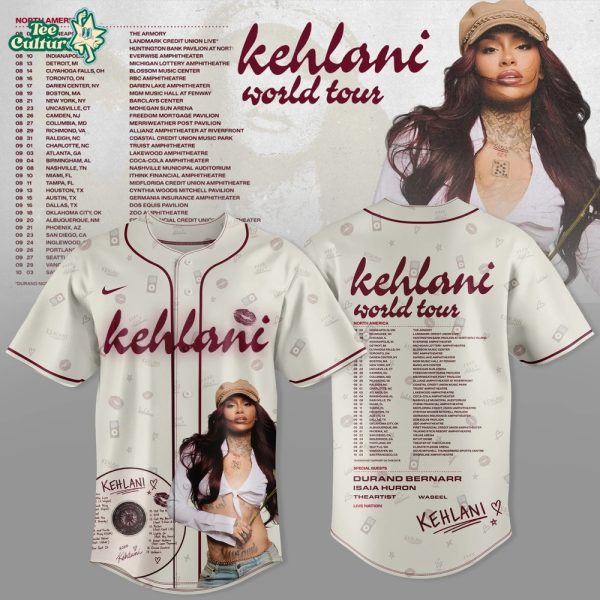 Kehlani World Tour 2026 Jersey Limited Edition White V3