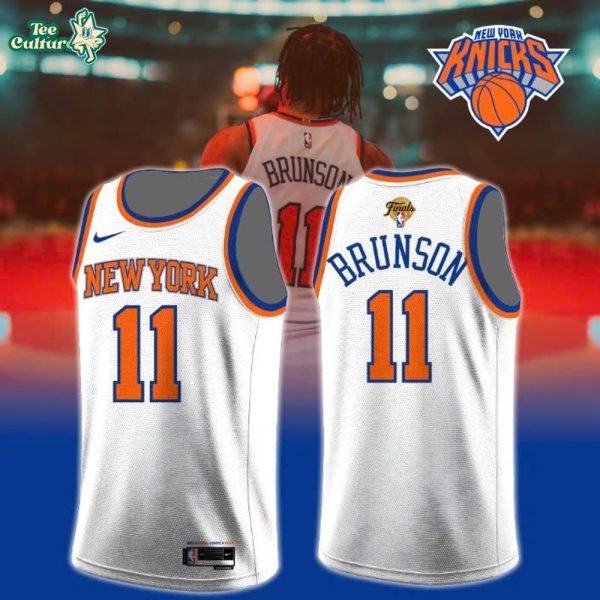 Knicks Jalen Brunson #11 Finals Jersey 2026 Patch Brand New