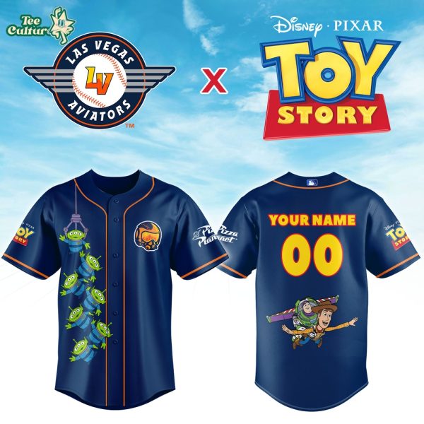 Las Vegas Aviators x Toy Story Night Custom Baseball Jersey
