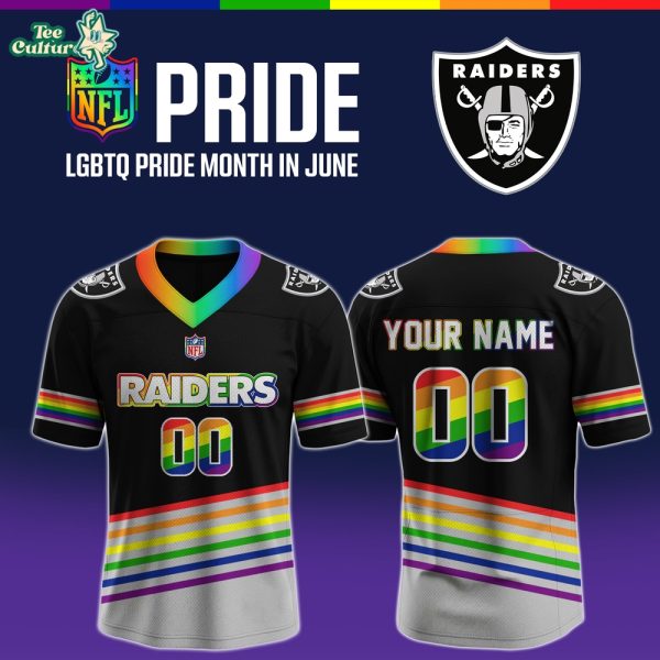 Las Vegas Raiders x LGBT Pride Month In June Limited Edition Football Jersey