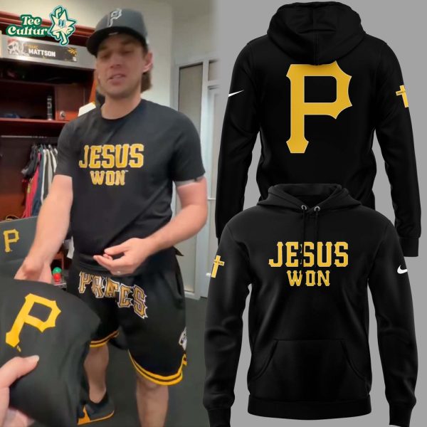 Limited Edition Pittsburgh Pirates JESUS WON Hoodie
