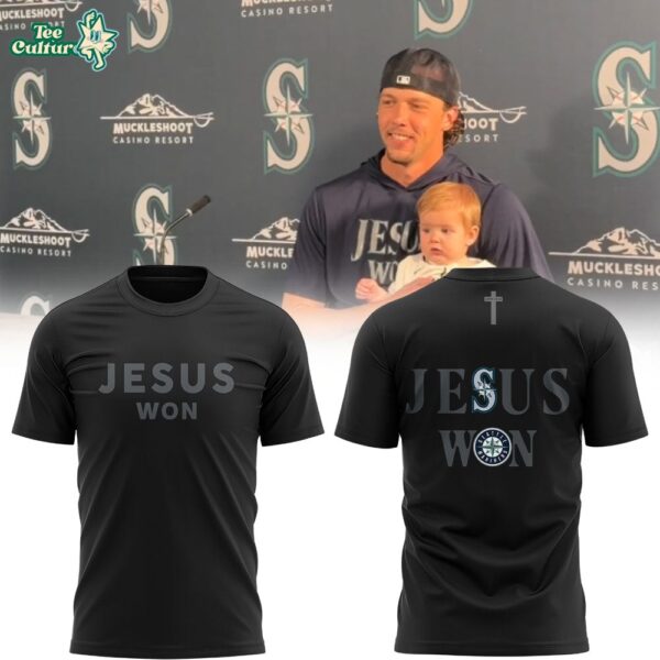 Limited Edition Seattle Mariners JESUS WON 2026 TShirt V2