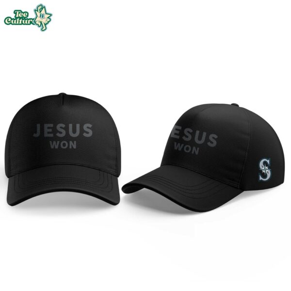 Limited Edition Seattle Mariners JESUS WON 2026 TShirt V2 by Teesculture.com