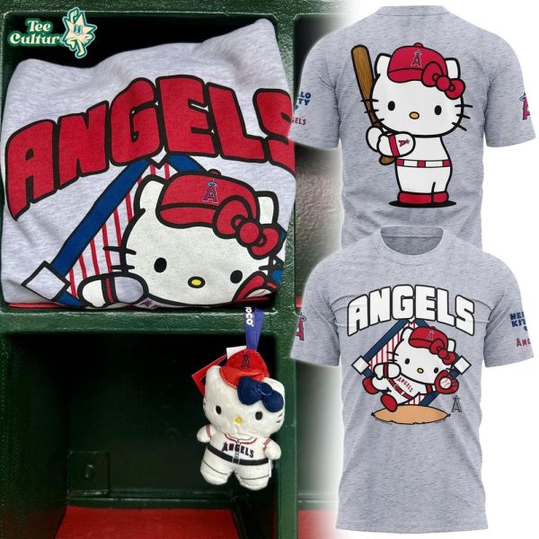 Los Angeles Angels x Hello Kitty 2026 MLB-Inspired T-Shirt V2