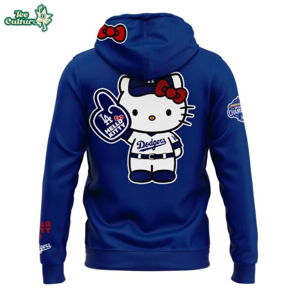 Los Angeles Dodgers 2026 Hello Kitty Night Hoodie by Teesculture.com