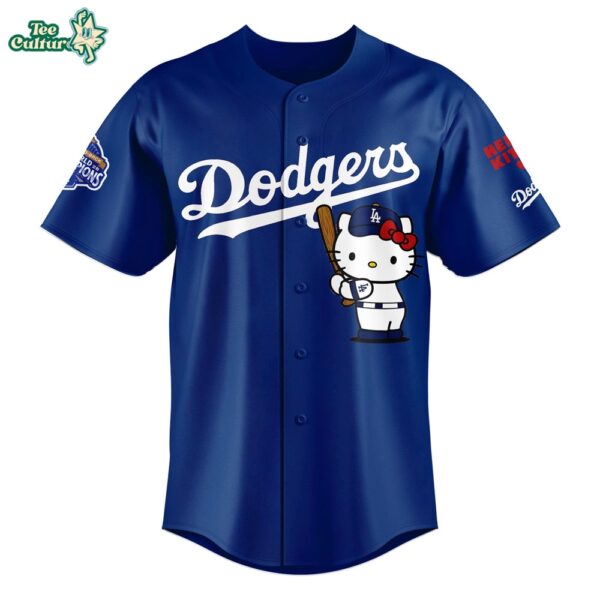 Los Angeles Dodgers 2026 Hello Kitty Night Jersey by Teesculture.com