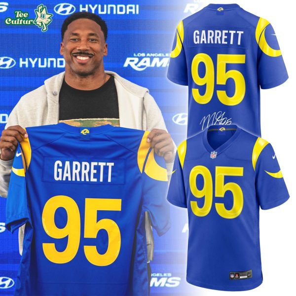 Los Angeles Rams Garrett 95 Signature Football Jersey
