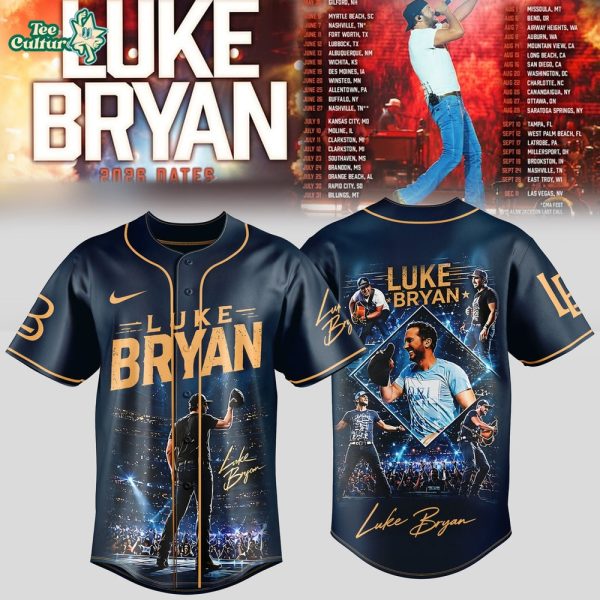 Luke Bryan 2026 Tour Country Night Limited Baseball Jersey V3