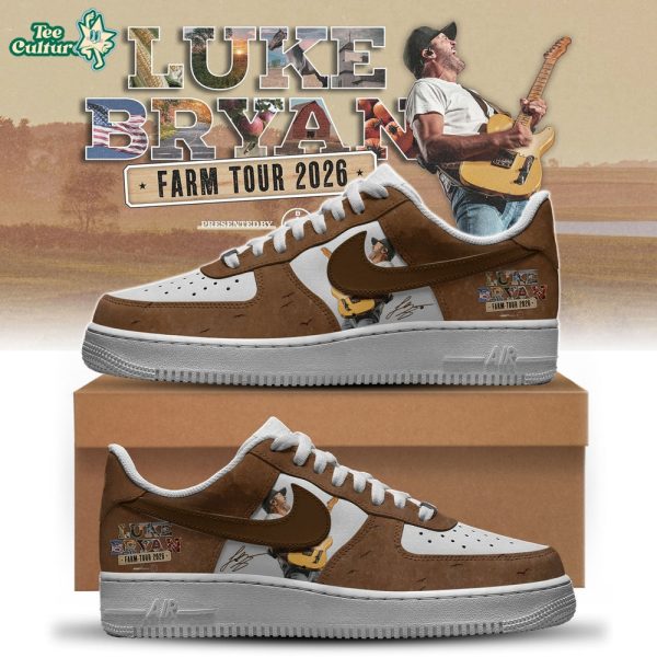 Luke Bryan The Word On The Street Tour Limited Edition Air Force 1 Shoes V2
