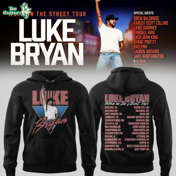 Luke Bryan Word On The Street Tour Limited Edition Hoodie