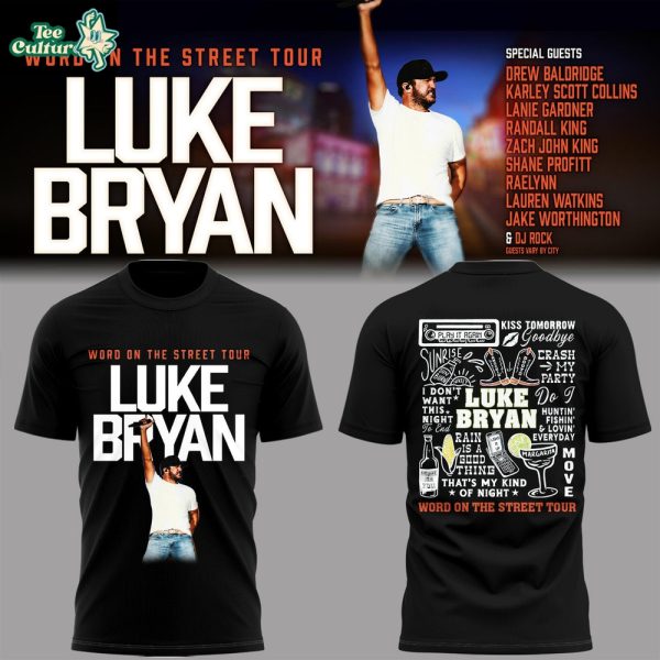 Luke Bryan "Word On The Street Tour" Special Edition 3D Shirt