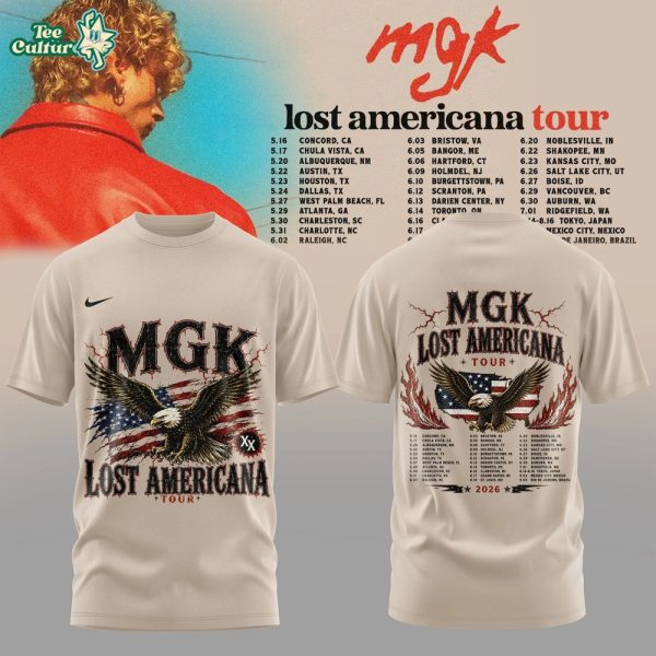 MGK Lost Americana Tour 2026 Limited Edition Tshirt