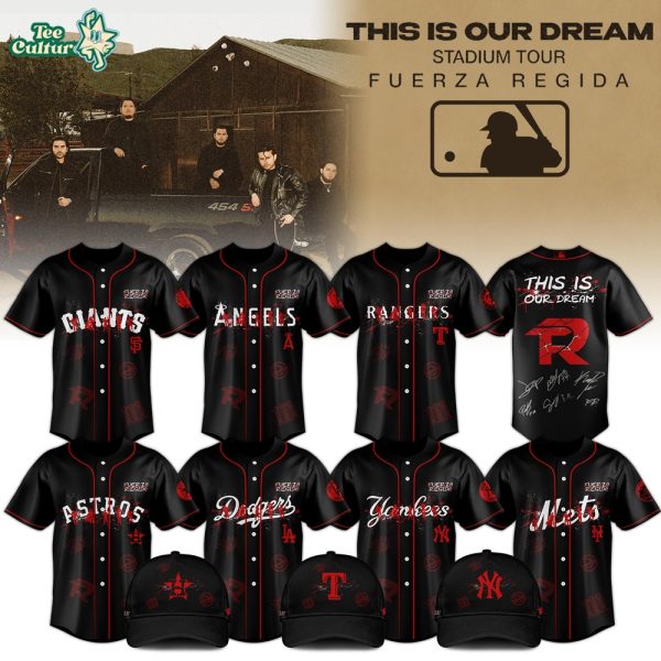MLB x All Team Fuerza Regida This Is Our Dream Stadium Tour 2026 Jersey Limited Edition V1 + Selling Out Fast