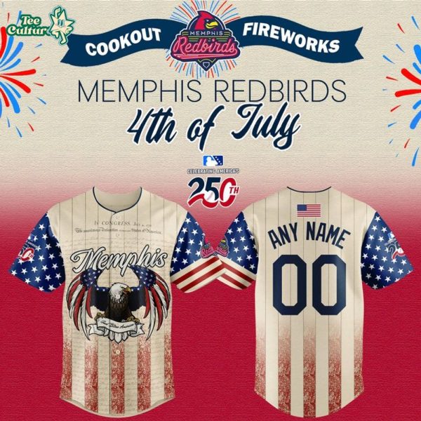 Memphis Redbirds 2026 Fourth of July 250th Anniversary Baseball Jersey