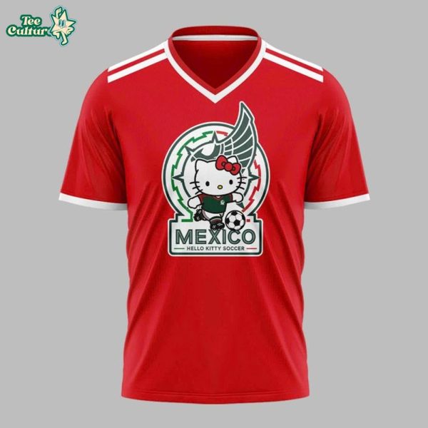 Mexico Soccer x Hello Kitty WC26 Special Edition Red Shirt by Teesculture.com