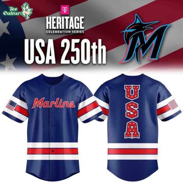Miami Marlins America 250th Anniversary Celebration Baseball Jersey