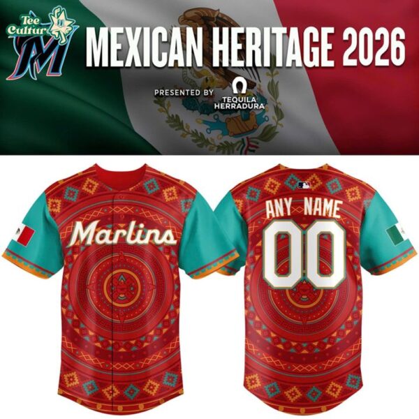 Miami Marlins Mexican Heritage 2026 Limited Edition Baseball Jersey