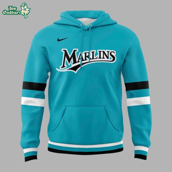 Miami Marlins Teal Throwback Uniform Hoodie Special Edition by Teesculture.com