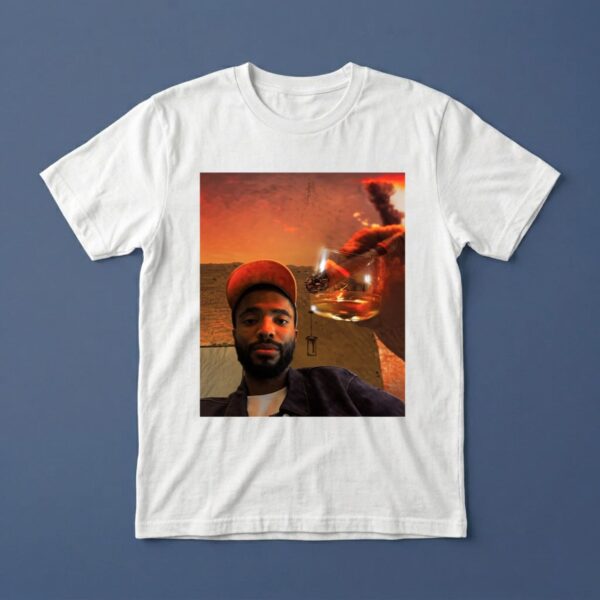 Mikal Bridges Cigar & Whiskey Glass Graphic Shirt