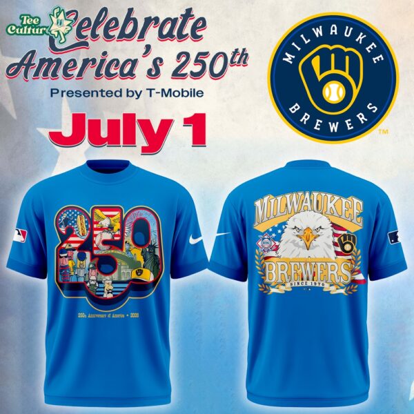 Milwaukee Brewers Celebrate America's 250th Anniversary Limited Edition Shirt