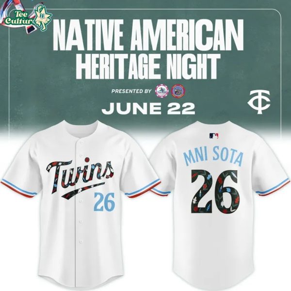 Minnesota Twins Native American Heritage Night 2026 Special Baseball Jersey