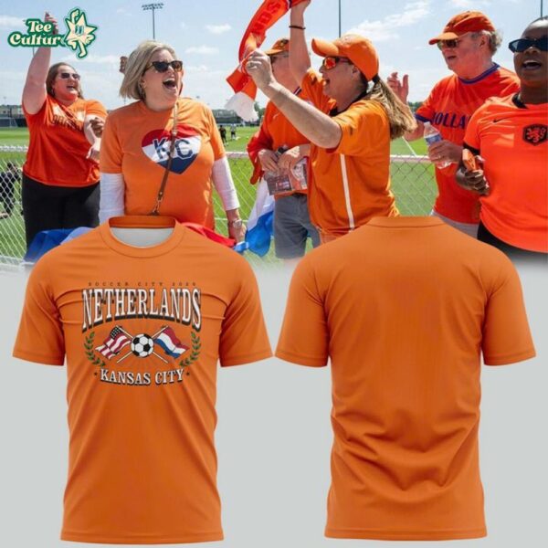 Netherlands Soccer Heather Orange Limited Edition Football Fan Shirt