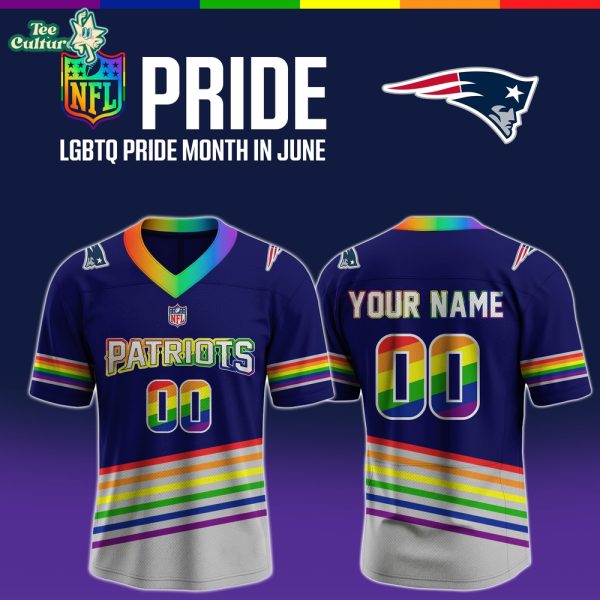 New England Patriots x LGBT Pride Month In June Limited Edition Football Jersey