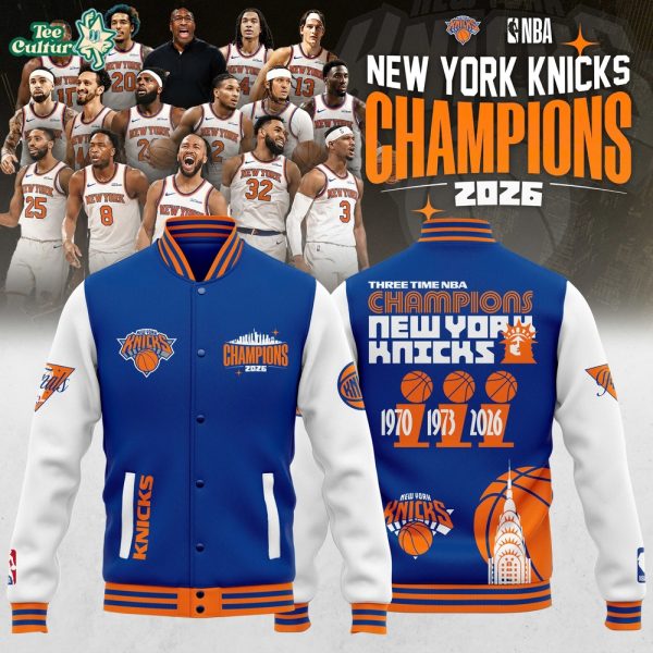 New York Knicks 2026 NBA Champions Bomber Jacket