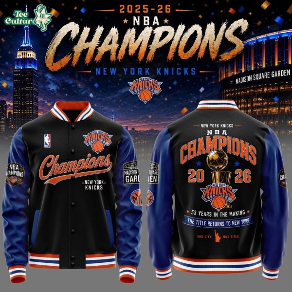 New York Knicks 2026 NBA Champions Bomber Jacket V2
