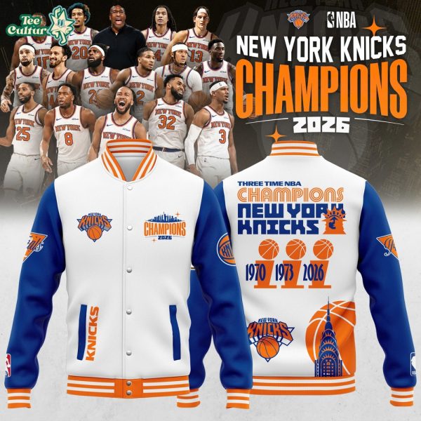 New York Knicks 2026 NBA Champions Bomber Jacket V3