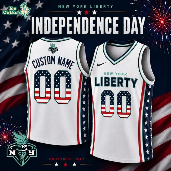 New York Liberty America250 Independence Day 2026 Custom Basketball Jersey