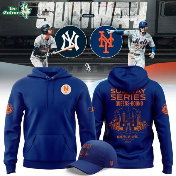 New York Yankees Mets Bronx-Bound Subway Series 2026 Hoodie