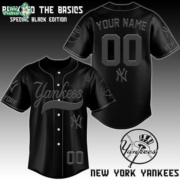 New York Yankees x Blackout Special Edition Personalized Jersey - 3D Baseball Jersey