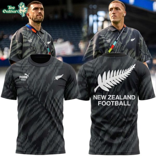 New Zealand National Football Team World Cup 2026 Black Shirt