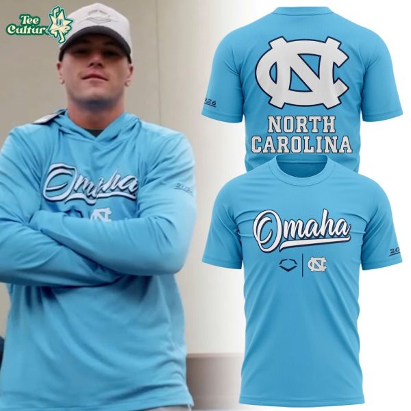 North Carolina 2026 NCAA Baseball Men's College World Series Omaha Blue T-Shirt