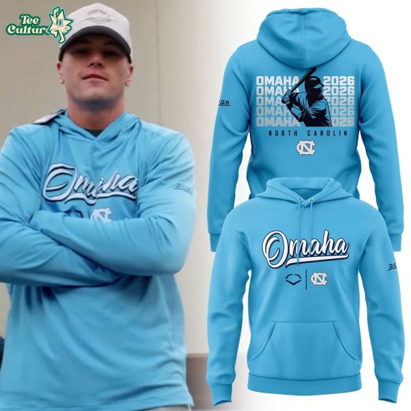 North Carolina 2026 NCAA Baseball Men's College World Series Omaha BlueHoodie v2
