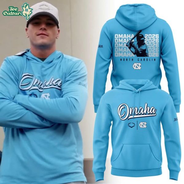 North Carolina Tar Heels NCAA Baseball Men's College World Series Omaha Hoodie