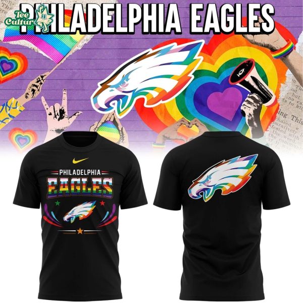 Philadelphia Eagles 2026 Pride Black T-shirt (V2)