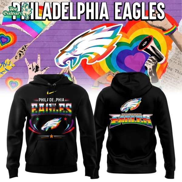 Philadelphia Eagles x LGBT Pride Month 2026 Accept Understand Love Hoodie V2