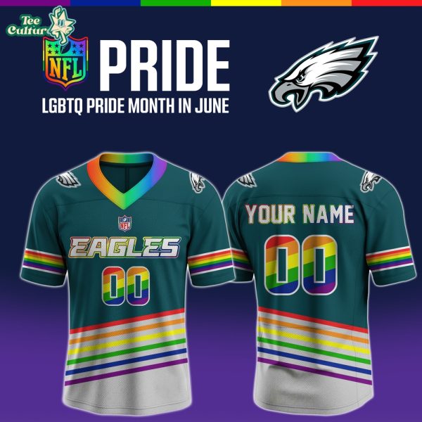 Philadelphia Eagles x LGBT Pride Month In June Limited Edition Football Jersey