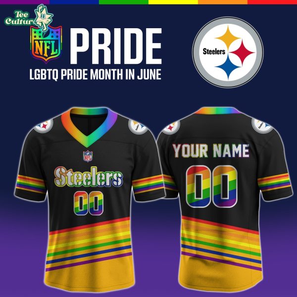 Pittsburgh Steelers x LGBT Pride Month In June Limited Edition Football Jersey