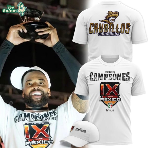 Playera Oficial Caudillos de Chihuahua Campeones Tazón México IX Tshirt