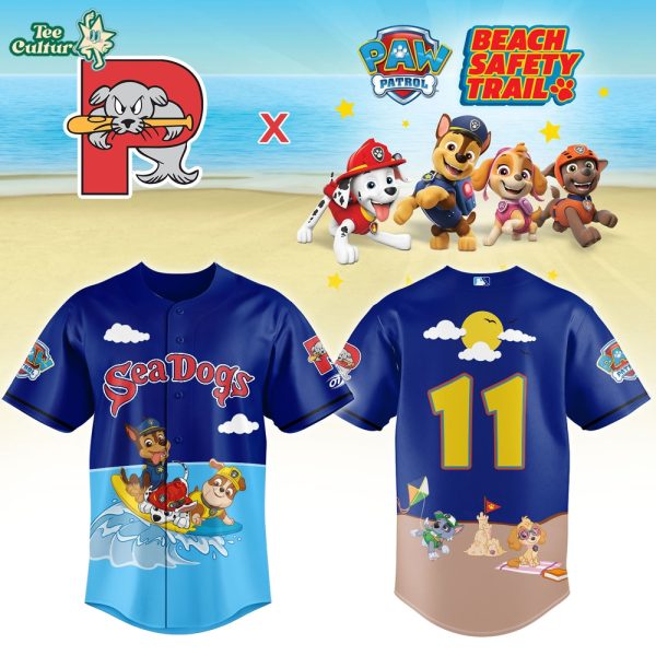 Portland Sea Dogs Dogs Paw Patrol Night Special Jersey