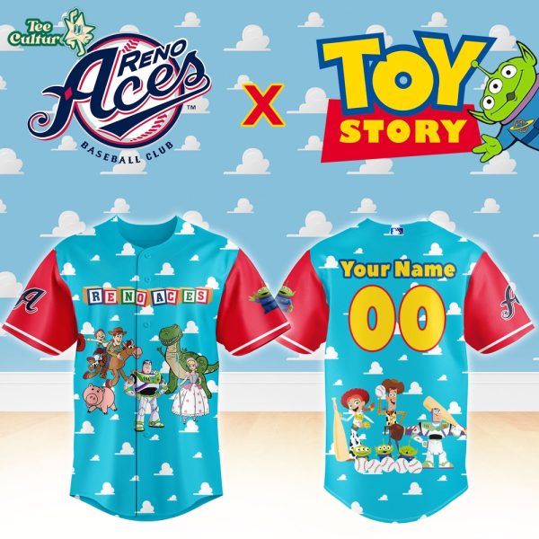 Reno Aces x Toy Story Night Custom Baseball Jersey