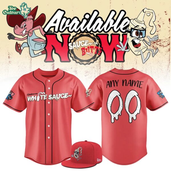Rocket City Trash Pandas Alabama White Sauce Limited Edition Baseball Jersey