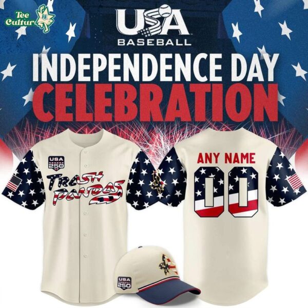 Rocket City Trash Pandas America250 Independence Day 2026 Limited Edition Custom Baseball Jersey