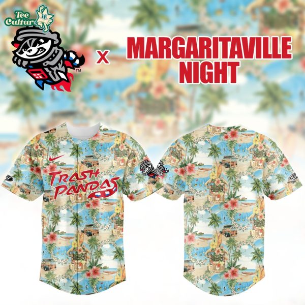 Rocket City Trash Pandas x Margaritaville Night Baseball Jersey