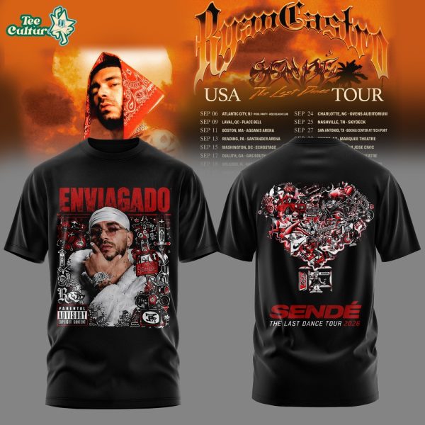 Ryan Castro Sende World Tour 2026 Black T-Shirt